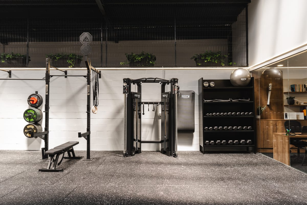 Espaço de treino funcional no Gabineski Gym
